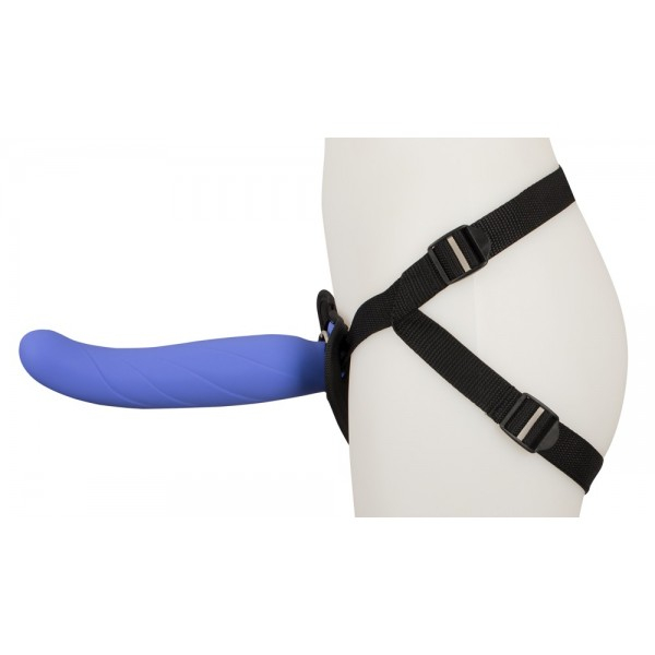 Страпон с вибрацией "Strap-On" на дистанционном управлении, фиолетовый 